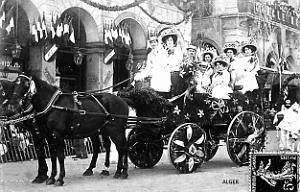 ALGER - BATAILLE DE FLEURS2 - 1909